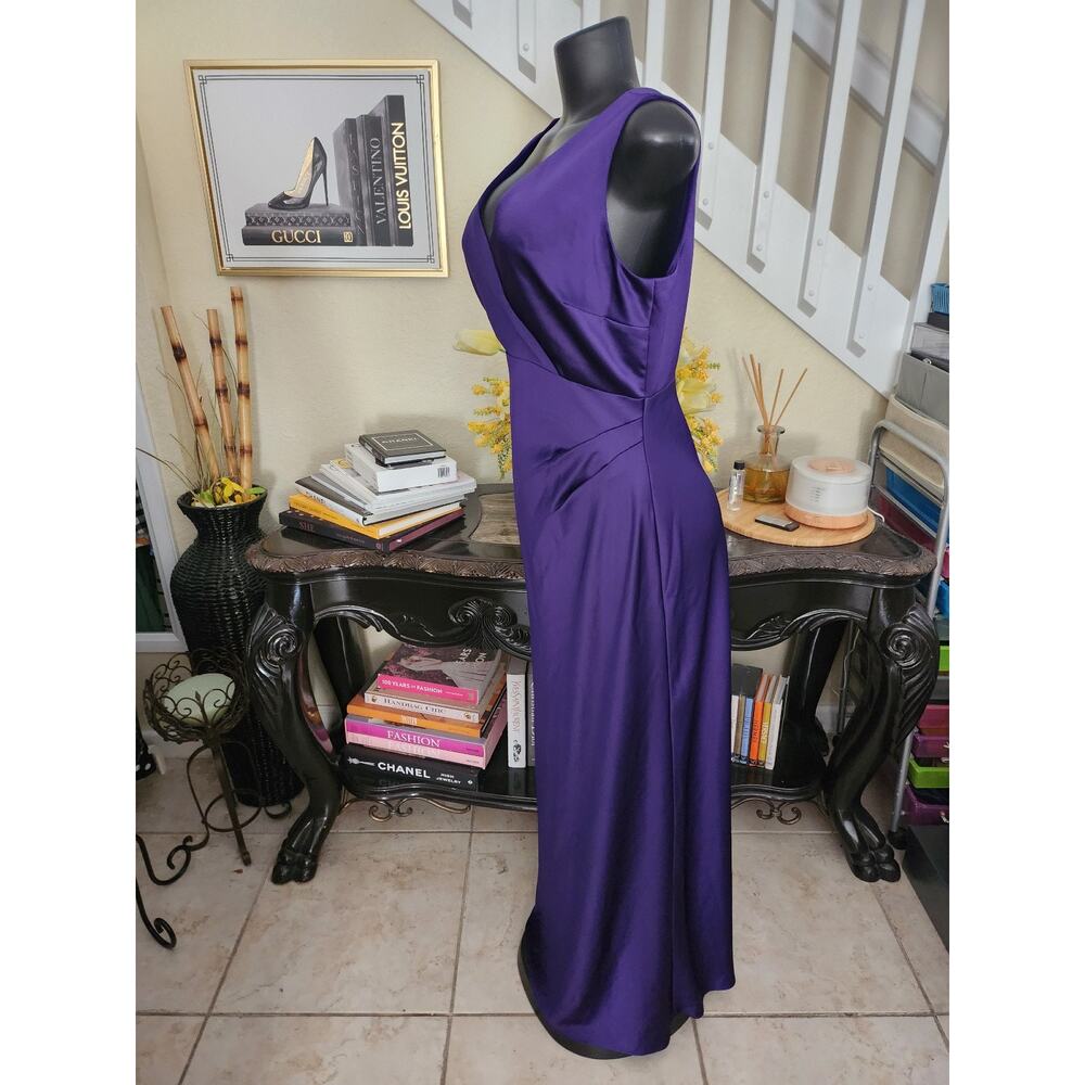 Ralph Lauren Regal Plum Evening Gown size 12 - Picture 3 of 5